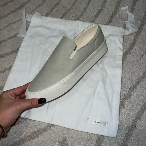 The Row Marie H Slip-On Sneakers - Picture 3 of 8